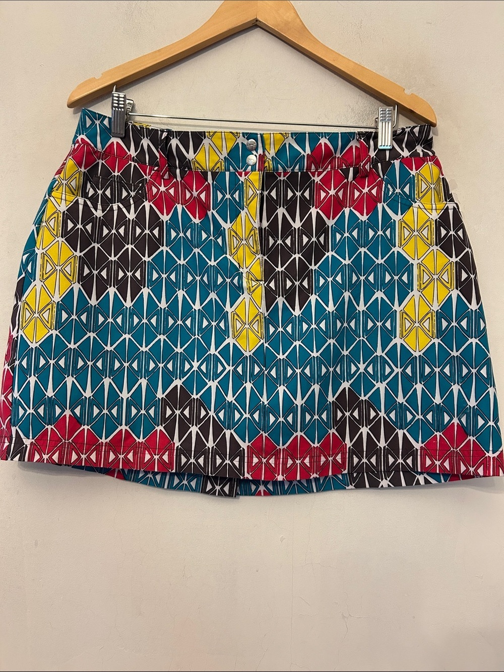 Slazenger Colorful Geometric Print Skort Size 10 EUC